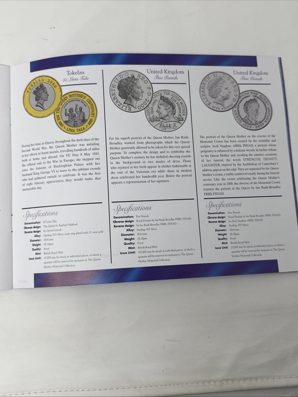 Exclusive Coins The Queen Mother 9.25  Silver Crown Collection 12 Crowns 8 With 24k Plate