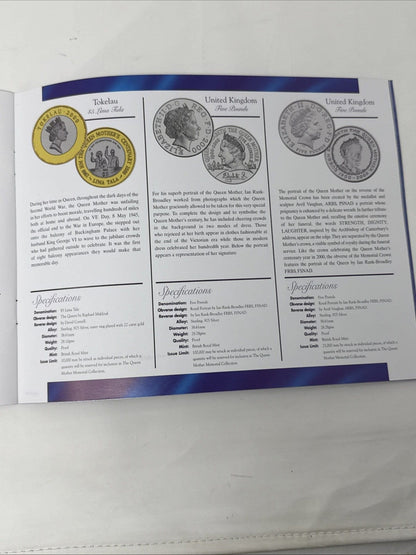 Exclusive Coins The Queen Mother 9.25  Silver Crown Collection 12 Crowns 8 With 24k Plate