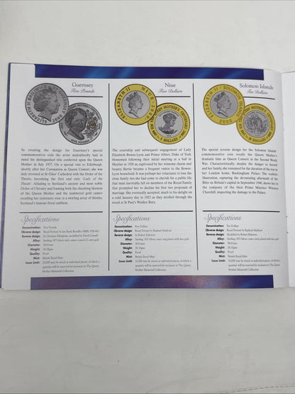 Exclusive Coins The Queen Mother 9.25  Silver Crown Collection 12 Crowns 8 With 24k Plate