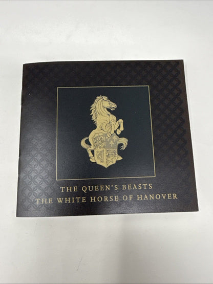 Exclusive Coins The Queens Beast 5oz Silver Proof The White Horse Of Hanover 999.9 Fine