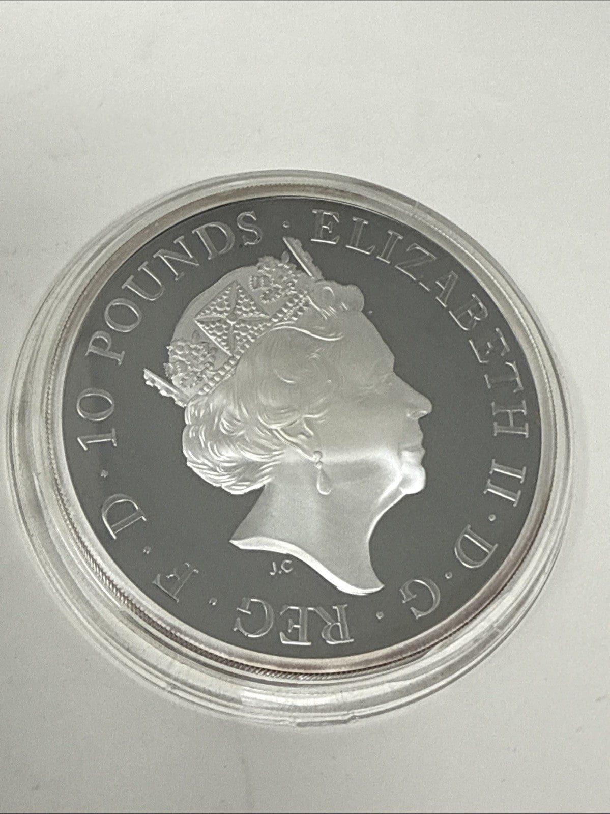 Exclusive Coins The Queens Beast 5oz Silver Proof The White Horse Of Hanover 999.9 Fine