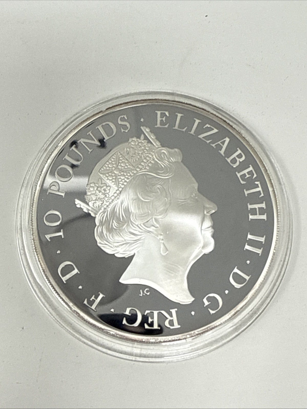 Exclusive Coins The Queens Beast The White Greyhound Of Richmond 5 Oz  Silver Proof Coin