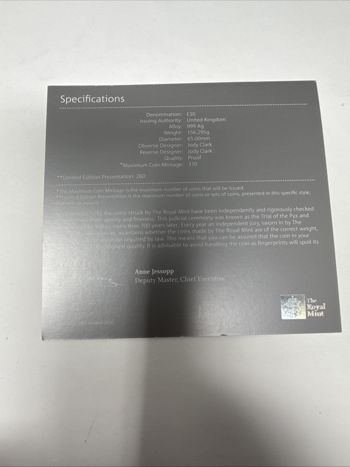 Exclusive Coins The Queens Beast The White Greyhound Of Richmond 5 Oz  Silver Proof Coin