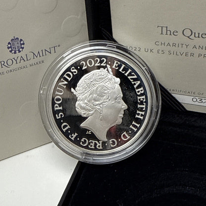 Exclusive Coins The Queens Reign  2022 UK £5 Silver Proof Piedfort Coin