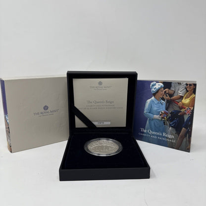 Exclusive Coins The Queens Reign  2022 UK £5 Silver Proof Piedfort Coin