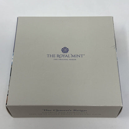 Exclusive Coins The Queens Reign  2022 UK £5 Silver Proof Piedfort Coin