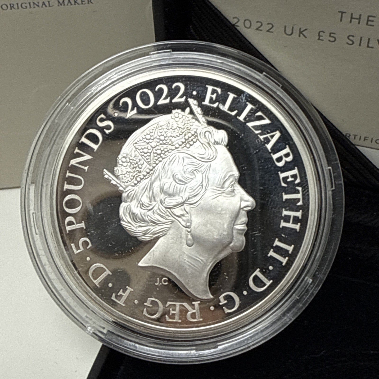 Exclusive Coins The Queens Reign The Commonwealth 2022 UK £5 Silver Proof Piedfort Coin