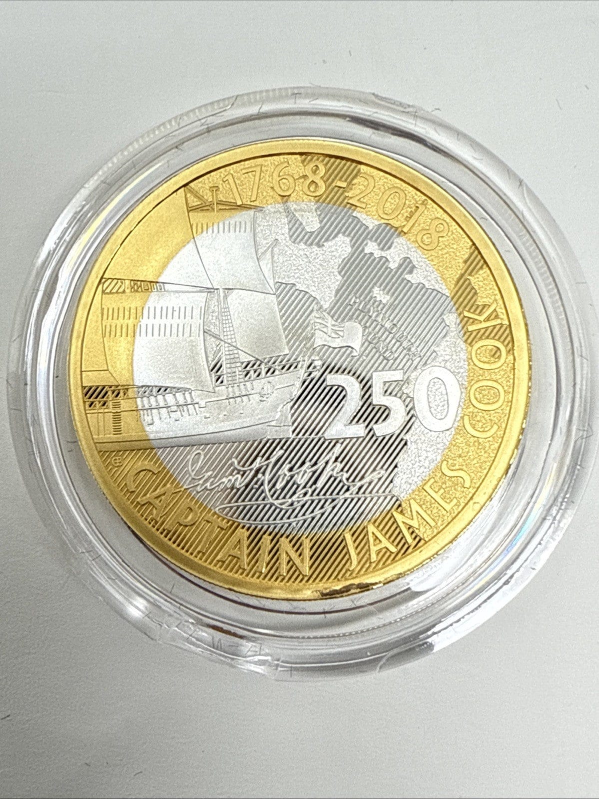 Exclusive Coins UK 2018 £2 Captain James Cook Voyage of Discovery I Silver Proof 1768-2018 