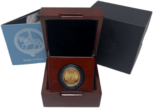 Royal Mint Coins 2022 Queen Elizabeth II ¼ oz Gold Proof “Made to Serve” Coin