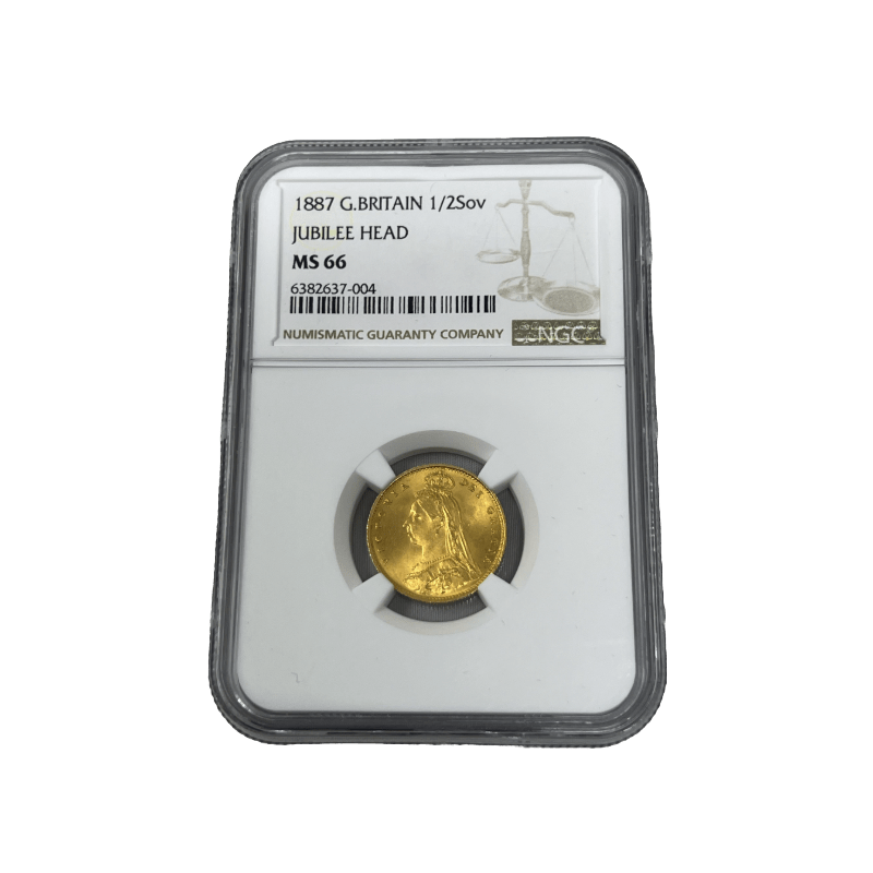 The Royal Mint Coins 1887 Half Sovereign | NGC MS66