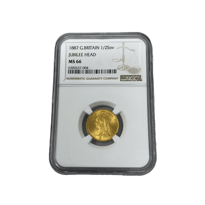 The Royal Mint Coins 1887 Half Sovereign | NGC MS66