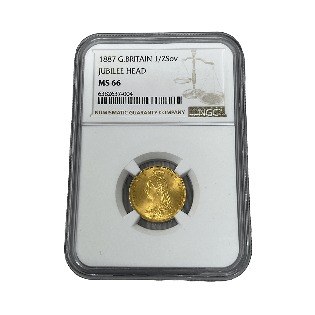 The Royal Mint Coins 1887 Half Sovereign | NGC MS66