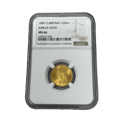 The Royal Mint Coins 1887 Half Sovereign | NGC MS66