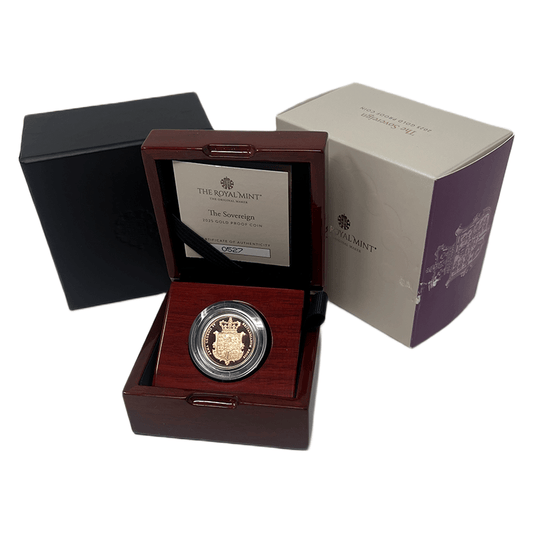 The Royal Mint Coins 2025 Gold Proof Sovereign – Royal Mint Limited Edition