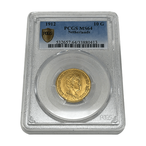 vendor-unknown Coins 1912 Wilhelmina, Queen of the Netherlands 10G
