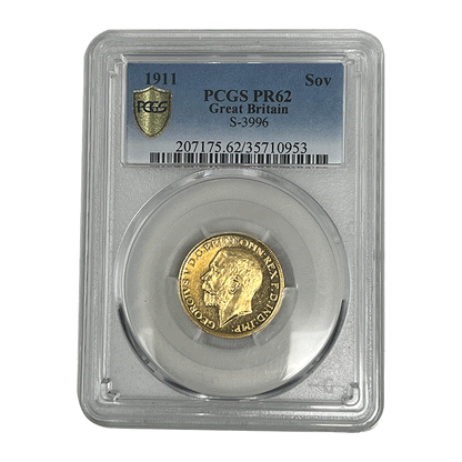 The 1911 George V Sovereign | PCGS PR62