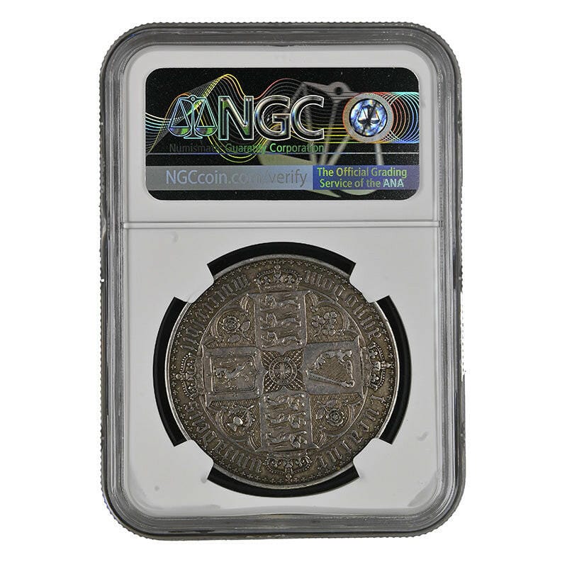 The Royal Mint Coins 1847 UN DEC. G.BRITAIN GOTHIC TYPE CROWN NGC PF 45