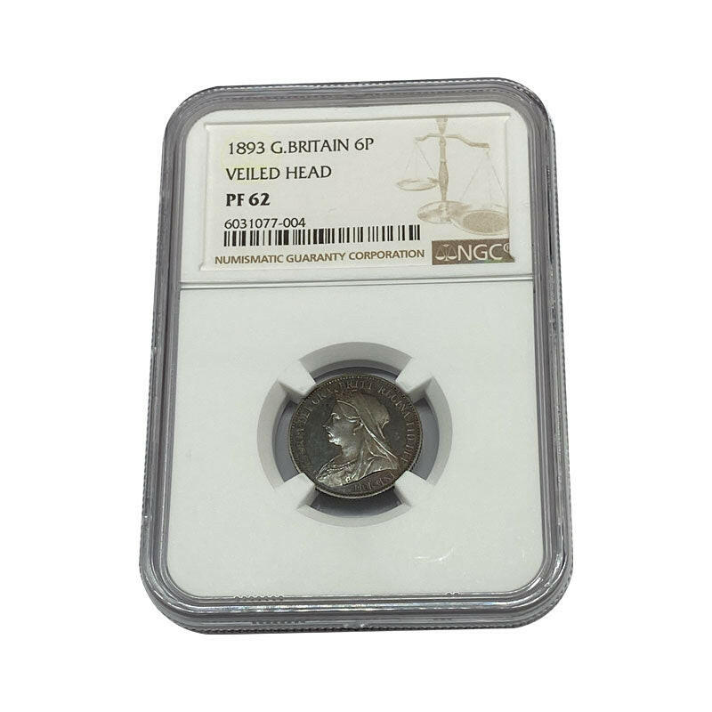The Royal Mint Coins 1893 Queen Victoria Proof Sixpence NGC PF62