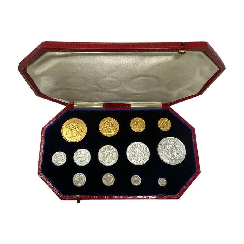 The Royal Mint Coins 1902 Coronation Matt Proof Long Set