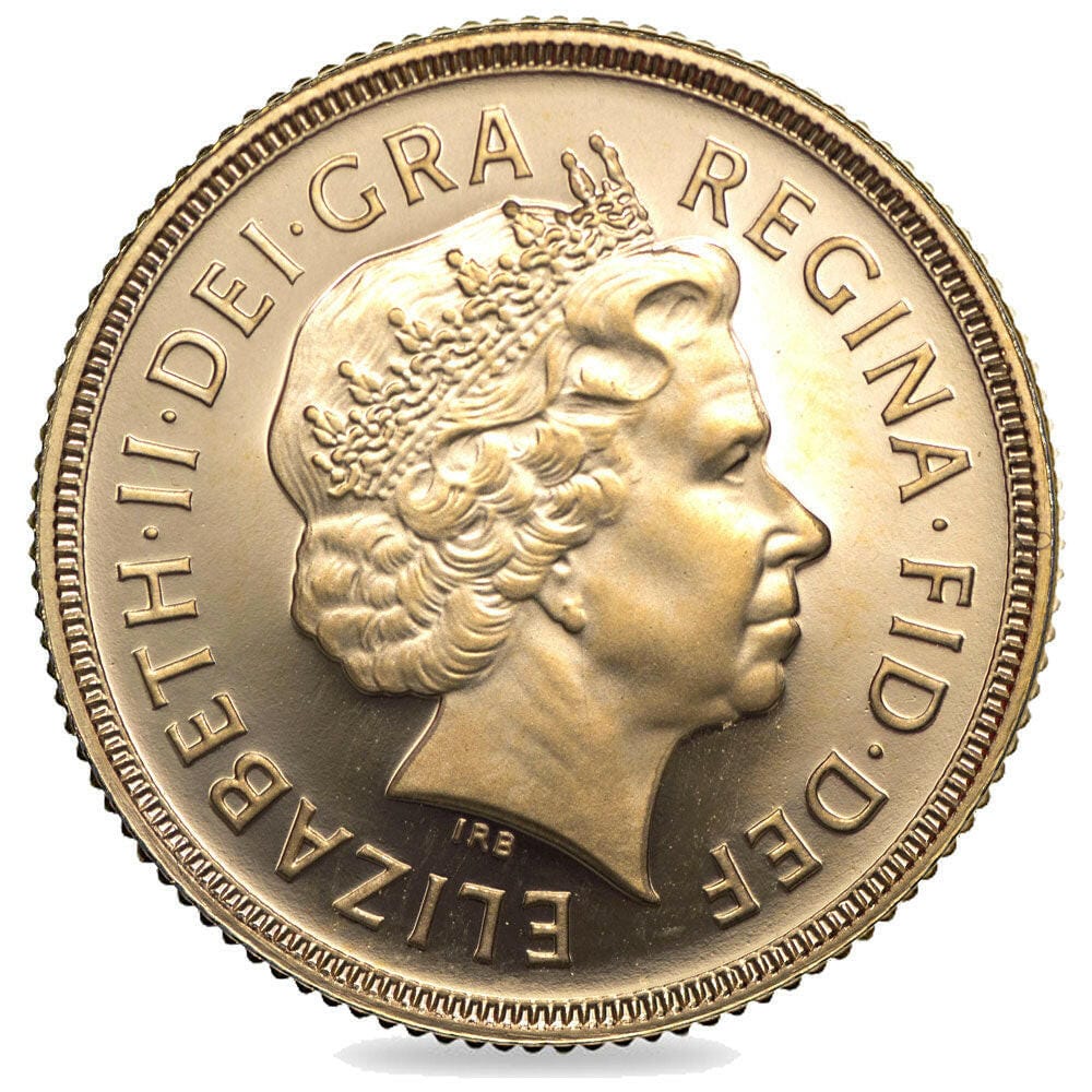 The Royal Mint Coins 2002 British Gold Bullion  Half Sovereign – Golden Jubilee Edition
