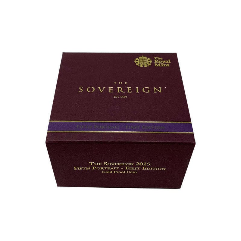 The Royal Mint Coins 2015 Gold Sovereign Proof - Queen Elizabeth II - The Royal Mint