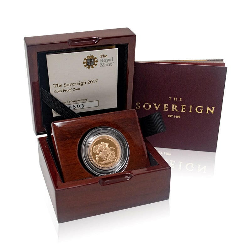 The Royal Mint Coins 2017 Queen Elizabeth II Gold Proof Sovereign