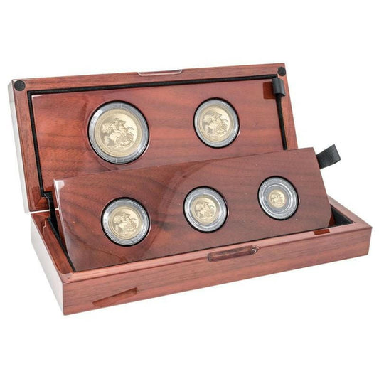 The Royal Mint Gold Coin Collections 2017 Gold Proof Five Coin Collection